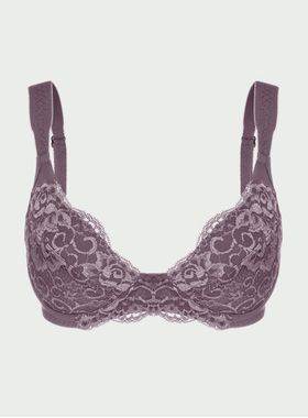 Sutiã Sustentação Duloren 111745 Plus Size Sem Bojo Renda E Poliamida T. 44/52