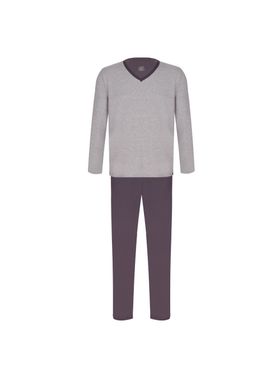 Pijama Longo Lupo 28011-001 Masculino Gola V Algodão T. P/GG