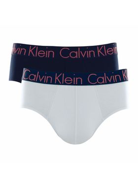 KIT/2 CUECAS SLIP CALVIN KLEIN C11.03 BRIEF COTTON T. P/GG