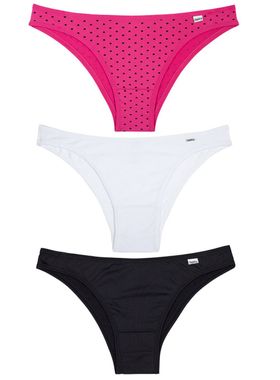 Kit/3 Calcinha Tanga DelRio 52509 Feminina Microfibra T. P/GG