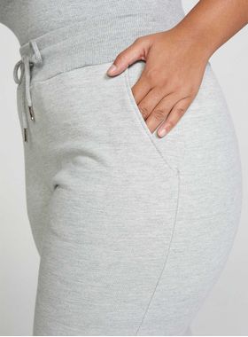 Calça Jogger Moletom Hering 05V2 Feminina Peluciada Algodão T. P/XG