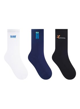 Kit/3 Meia Cano Longo Selene 4082.003 Masculina Algodão T. 39/43