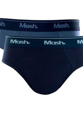 Kit/2 Cueca Slip Infantil Mash 113.04 Algodão T. P/GG