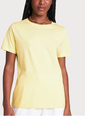 Camiseta Manga Curta Simples Reserva 81060 Feminina Gola Careca Algodão T.P/3G