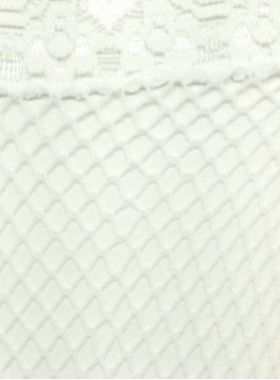 Meia 7/8 Legging Arrastão Perrutextil 000021 com Renda Poliamida T. ÚNICO