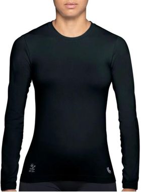 Camiseta Manga Longa Lupo Sport 77028-003 Feminina Repelente UV 50+ Poliamida T. P/XG