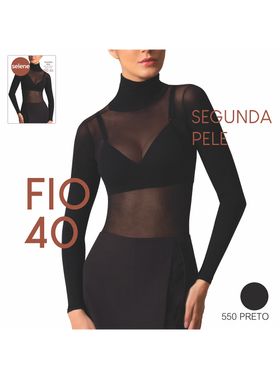 Segunda pele Selene 9900.001 Fio 40 Gola Alta T. Único