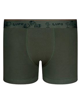 Cueca Boxer Infantil Lupo 00151-009 Algodão Com Elastano T. P/GG
