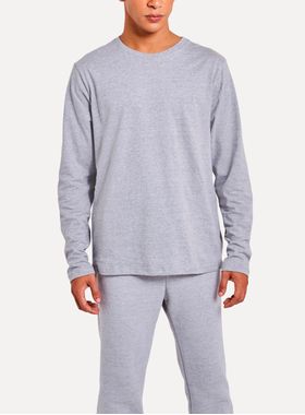 Camiseta Manga Longa Simples Reserva 86261 Masculina Algodão T. P/GGG