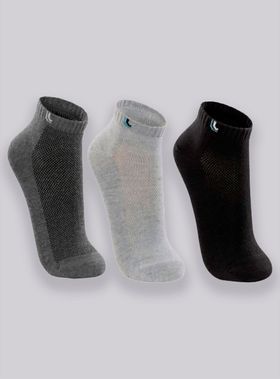 Kit/3 Meia Cano Curto Lupo 03225-089 Esportiva Algodão T. 33/36 37/40 41/44