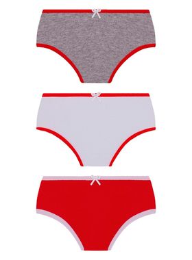 Kit/3 Calcinha Lobinha Lupo 18101-089 kids Básica Algodão T. PP/G