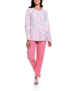 Pijama Longo Paulienne 533.72 Feminino Estampado Algodão T. 44/54