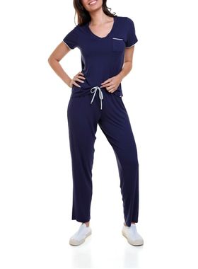 Pijama Longo Paulienne 456.72 Feminino Estampas Viscose T. P/GG