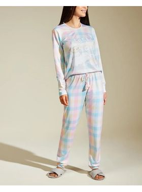 Pijama Longo Recco 16975 Feminino Flanelado Poliéster T. 42/46.
