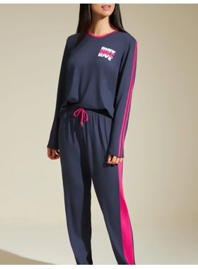 Pijama Longo Recco 16994 Feminino Viscose StretchT. 42/48.