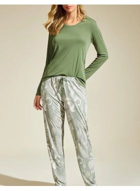 Pijama Longo Recco 16925 Feminino MicrofibraT. 42/48