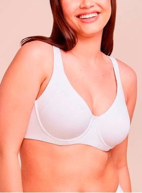 Sutiã Meia-Taça Hope 240880 Amplo com Aro sem Bojo Microfibra T. 44/50