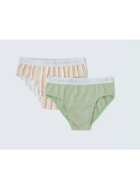 Kit/02 Cueca Slip Hering 5771 Infantil Malha Algodão T. 04/12