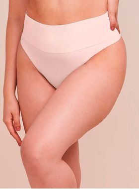 Calcinha Fio Dental Hope S33010 Cintura Alta Canelada Microfibra T. P/EG