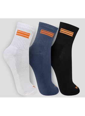 Kit/3 Meia Cano Médio Trifil T8016K Unissex Esportiva Algodão T. 34/39 38/43