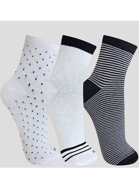 Kit/3 Meia Cano Médio Trifil T6005K Feminina Casual Algodão T. 34/39