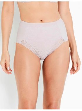 Calcinha Cintura Alta Liz 50573 Confidence Estética Renda e Microfibra T. M/XGG