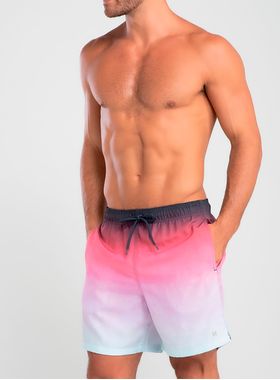 Shorts Praia Mash 615.12 Masculino Degradê Poliéster T. P/GG