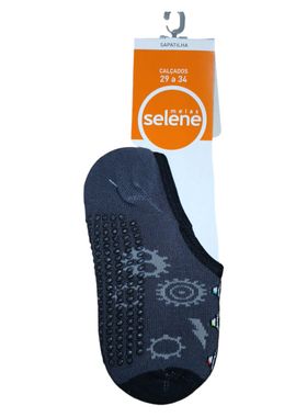 Meia Sapatilha Selene 2955.001 Infantil Antiderrapante Algodão T. 25/28 29/34