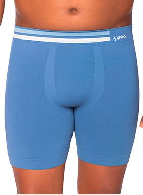 Cueca Boxer Alongada Lupo 17801-001 Plus Size Sem Costura Microfibra T. XG/XXXG