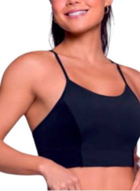 Top Selene Sport 24630.001 Feminino Fitness Bojo Removível Microfibra T. P/GG