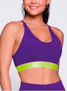 Top Selene 24632.001 Feminino Fitness Bojo Removível Microfibra T. P/GG