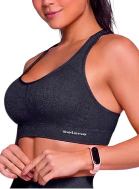 Top Nadador Selene Sport 20926.001 FemininoFitness Sem Costura Microfibra T. P/GG
