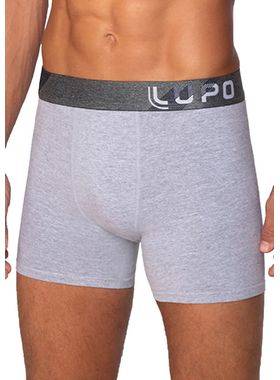 Cueca Boxer Lupo 00784-057 Masculina Lisa Algodão T. P/GG