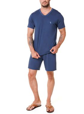 Pijama Curto Paulienne 095.73 Masculino Gola V Viscose T. 44/54