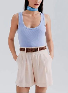 Regata Alças Hering 4ALM Feminina Canelada Algodão T. P/XG