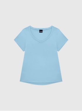 Blusa Manga Curta Enfim 1000121384 Feminina Active Viscose Stretch T. P/GG