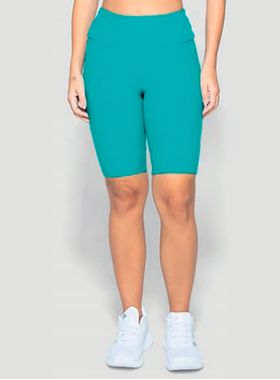 Bermuda Enfim 1000124391 Feminina Active Silicone Interno Microfibra T. P/GG