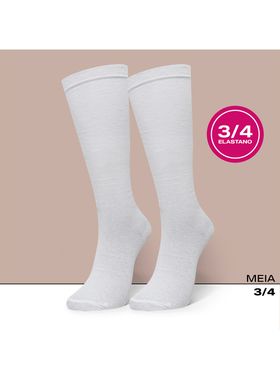 Meia 3/4 Selene 7005.001 Feminina Inverno Algodão T. 34/39