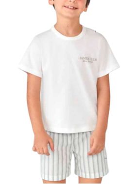 Pijama Curto Hering Q8JK Infantil Family Club Algodão T. 04/10