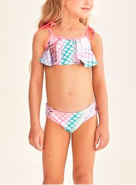 Conjunto Biquíni Pingo de Alegria 112613P Infantil Top e Calcinha Poliéster T. 04/10