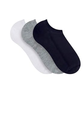 Kit/3 Meia Sapatilha Selene 4210.001 Masculina Esportiva Algodão T. 39/43