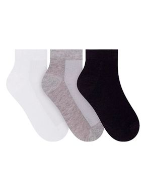 Kit/3 Meia Cano Curto Selene 4835.001 Feminina Esportiva Algodão T. 34/39