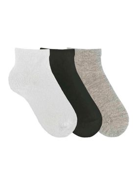 Kit/3 Meia Cano Médio Trifil T06024 Infantil Básica Algocão T. 23/26 27/30 31/34