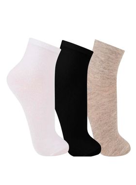 Kit/3 Meia Cano Médio Trifil T07686 Feminina Algodão T. 35/38