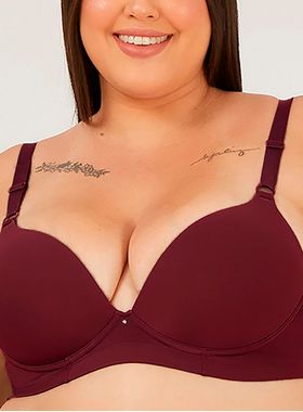 Sutiã Sustentação Nayane SP 01 08 0005 Plus Size Base Bojo Microfibra T. 48/54