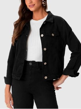 Jaqueta Sarja Malwee 1000129065 Feminina Tradicional Lapela Decorativa T. M/GG