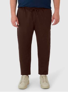 Calça Moletom Malwee 1000094113 Masculina Plus Size Flanelada T. G1/G3