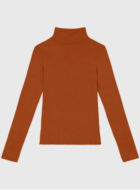 Blusa Manga Longa Enfim 1000099052 Feminina Gola Alta Viscose Stretch T. P/GG