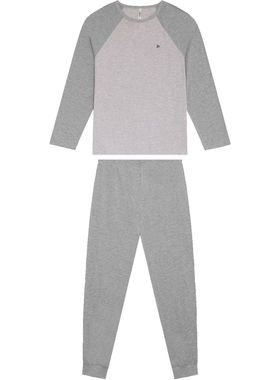 Pijama Longo Malwee 1000126783 Masculino Gola Redonda Meia Malha T. P/GG