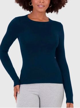 Blusa Manga Longa Malwee 1000078695 Feminina Viscose Stretch  T. M/GG